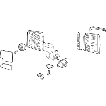 GM 86823993 Mirror, Rear View Mirror - Inside & Outside, Black 86823993 GM Mirror, Rear View Mirror - Inside & Outside, Black Illustration 1 of 1