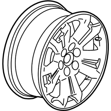 GM 84524007 Wheel, Alloy, Rear 84524007 GM Wheel, Alloy, Rear Illustration 1 of 1