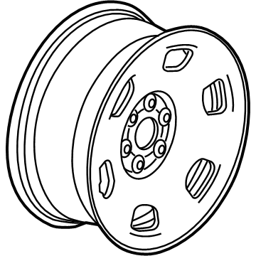 84542606 GM Wheel, Steel, Rear Illustration 1 of 1