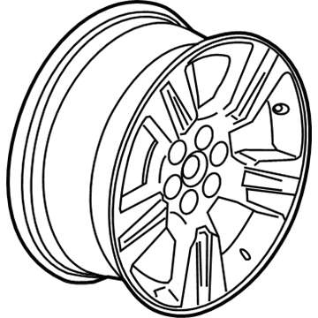 GM 23245759 Wheel, Alloy, Rear 23245759 GM Wheel, Alloy, Rear Illustration 1 of 1