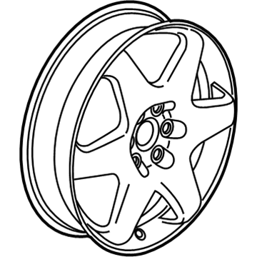 GM 22890102 Wheel, Spare, Rear 22890102 GM Wheel, Spare, Rear Illustration 1 of 1