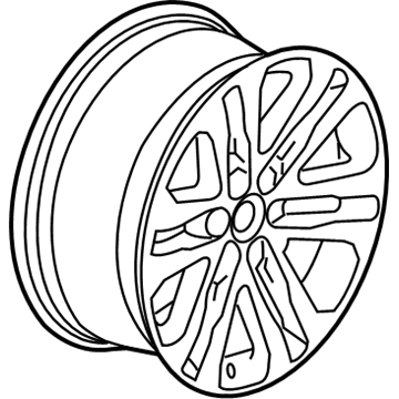 GM 23243988 Wheel, Alloy, Rear 23243988 GM Wheel, Alloy, Rear Illustration 1 of 1