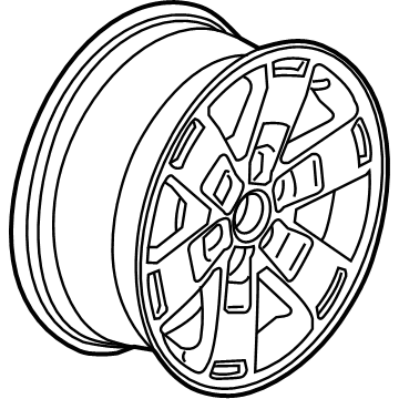 GM 23245009 Wheel, Alloy, Rear 23245009 GM Wheel, Alloy, Rear Illustration 1 of 1