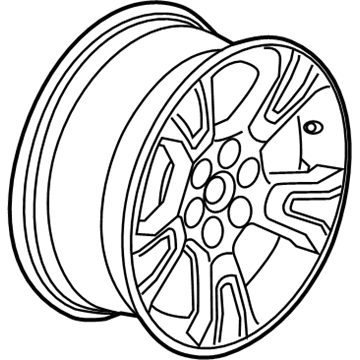 GM 23245008 Wheel, Alloy, Rear 23245008 GM Wheel, Alloy, Rear Illustration 1 of 1