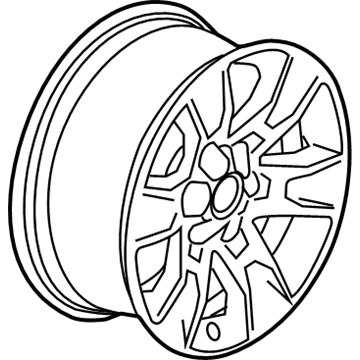 GM 94775677 Wheel, Alloy 94775677 GM Wheel, Alloy Illustration 1 of 1