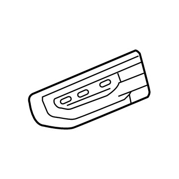 84431304 GM Vent, Black, Front Driver Side Illustration 1 of 1