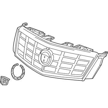 Cadillac 22850336 Upper Grille