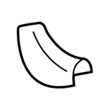 10400390 GM Pillar Trim, Gray, Driver Side Illustration 1 of 1