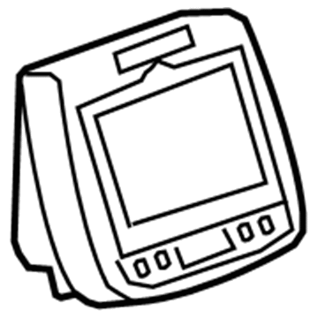 GM 23408577 Display Unit, Passenger Side 23408577 GM Display Unit, Passenger Side Illustration 1 of 1