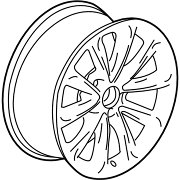 GM 22783689 Wheel, Alloy 22783689 GM Wheel, Alloy Illustration 1 of 1