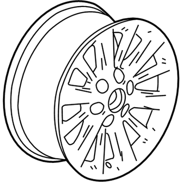 20989562 GM Wheel, Alloy, Rear Illustration 1 of 1