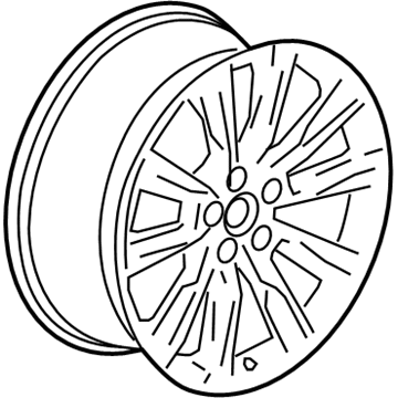 GM 23491828 Wheel, Alloy, Rear 23491828 GM Wheel, Alloy, Rear Illustration 1 of 1