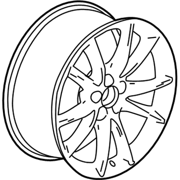 GM 22894669 Wheel, Alloy 22894669 GM Wheel, Alloy Illustration 1 of 1