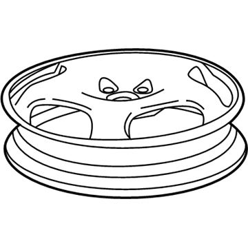 GM 22887108 Wheel, Alloy, Rear 22887108 GM Wheel, Alloy, Rear Illustration 1 of 1