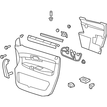 25982466 GM Door Trim Panel, Front Illustration 1 of 1