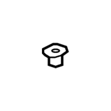 15901391 GM Lock Knob Bezel, Titanium Illustration 1 of 1
