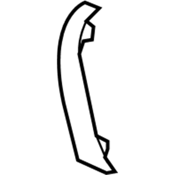 25851363 GM Handle Cover, Titanium, Front Passenger Side Illustration 1 of 1