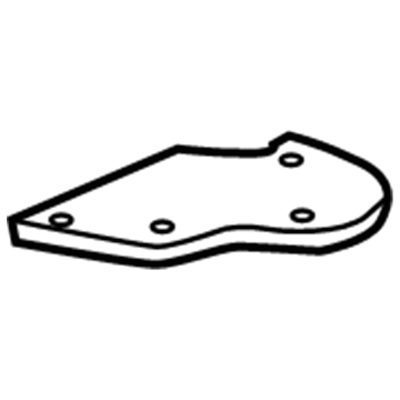 GM 23490958 Rocker Reinforcement Baffle, Passenger Side 23490958 GM Rocker Reinforcement Baffle, Passenger Side Illustration 1 of 1