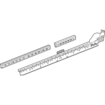 GM 23212268 Rocker Reinforcement, Passenger Side 23212268 GM Rocker Reinforcement, Passenger Side Illustration 1 of 1