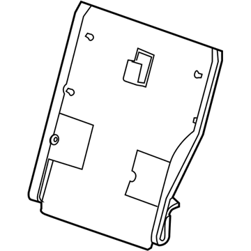 GM 20779142 Seat Back Panel, Titanium, Rear 20779142 GM Seat Back Panel, Titanium, Rear Illustration 1 of 1