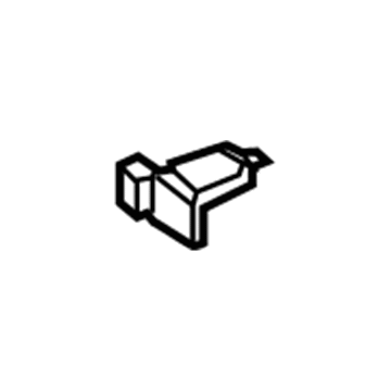39134220 GM Track Rear Cap, Black, Lower Passenger Side Illustration 1 of 1