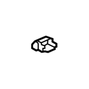 39134224 GM Track Front Cap, Black, Lower Passenger Side Illustration 1 of 1
