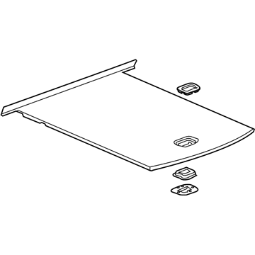 GM 39143065 Floor Mat, Black, Rear 39143065 GM Floor Mat, Black, Rear Illustration 1 of 1