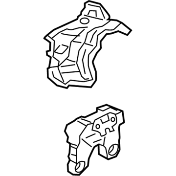 86808126 GM Mount Bracket, Passenger Side Illustration 1 of 1