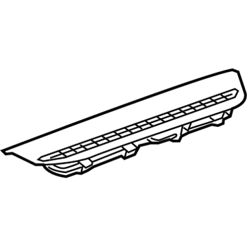 GM 22936864 Defroster Panel, Brownstone 22936864 GM Defroster Panel, Brownstone Illustration 1 of 1