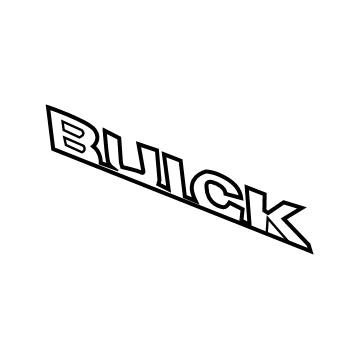 22849015 GM Nameplate, Rear Illustration 1 of 1