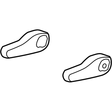 95460959 GM Armrest, Black Illustration 1 of 1