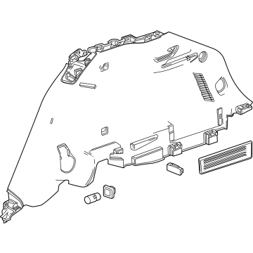 GM 85702145 Panel, Rear Quarter Trim, Lower 85702145 GM Panel, Rear Quarter Trim, Lower Illustration 1 of 1