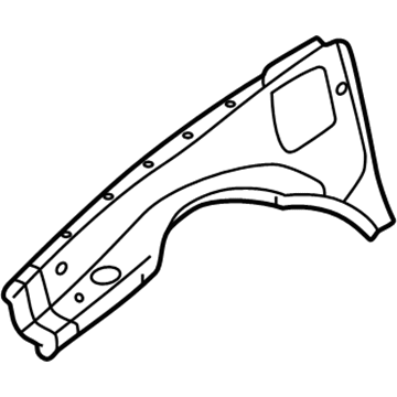 GM 15146522 Upper Rail, Front Driver Side 15146522 GM Upper Rail, Front Driver Side Illustration 1 of 1