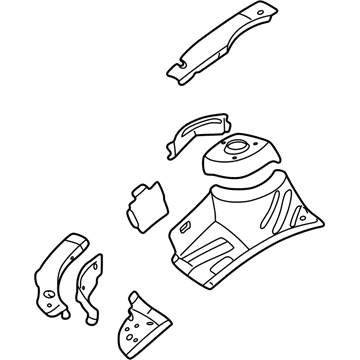GM 22671116 Apron Assembly, Front Inner Passenger Side 22671116 GM Apron Assembly, Front Inner Passenger Side Illustration 1 of 1