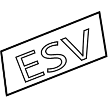 GM 15102283 Emblem, Rear 15102283 GM Emblem, Rear Illustration 1 of 1