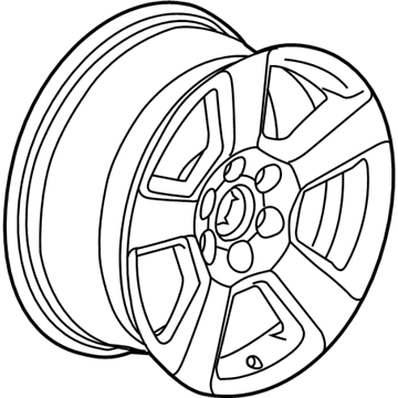 GM 23430212 Wheel, Alloy, Black 23430212 GM Wheel, Alloy, Black Illustration 1 of 1