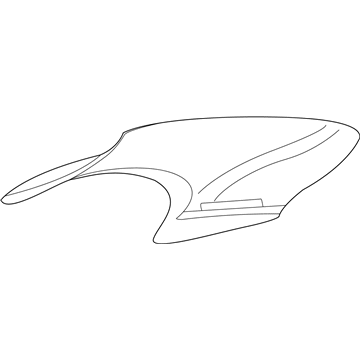 GM 22663338 Quarter Trim Panel, Rear Upper Passenger Side 22663338 GM Quarter Trim Panel, Rear Upper Passenger Side Illustration 1 of 1