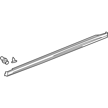 GM 15880633 Rocker Molding 15880633 GM Rocker Molding Illustration 1 of 1