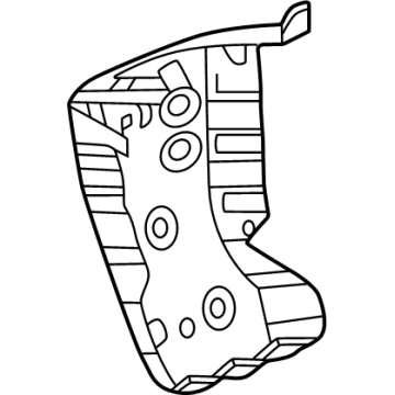 GM 26484614 Reinforcement, Front Body Hinge Pillar, Outer 26484614 GM Reinforcement, Front Body Hinge Pillar, Outer Illustration 1 of 1