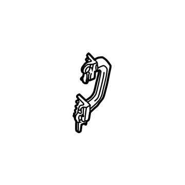 GM 84875763 Grip Handle, Black, Driver Side 84875763 GM Grip Handle, Black, Driver Side Illustration 1 of 1