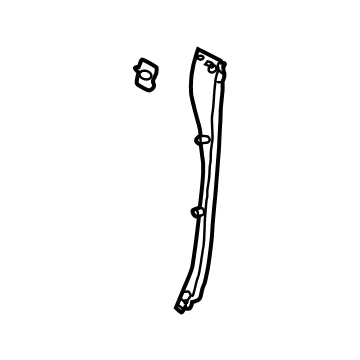GM 85150585 Sill Molding, Jet Black, Passenger Side 85150585 GM Sill Molding, Jet Black, Passenger Side Illustration 1 of 1