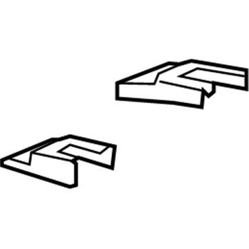 GM 20812661 Track End Cover, Front Driver Side 20812661 GM Track End Cover, Front Driver Side Illustration 1 of 1