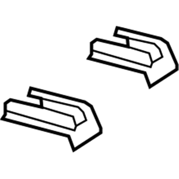 20812658 GM Track End Cover, Front Passenger Side Illustration 1 of 1