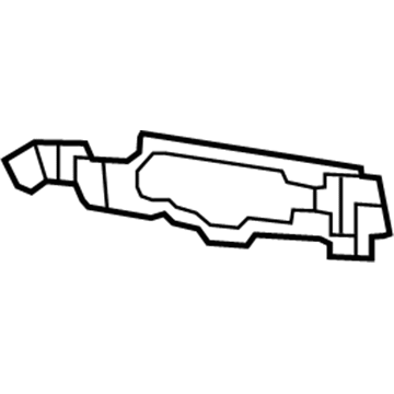 GM 20793340 Outer Finish Panel Bracket, Front 20793340 GM Outer Finish Panel Bracket, Front Illustration 1 of 1