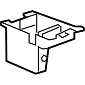 GM 25881408 Compartment Box, Black, Front 25881408 GM Compartment Box, Black, Front Illustration 1 of 1