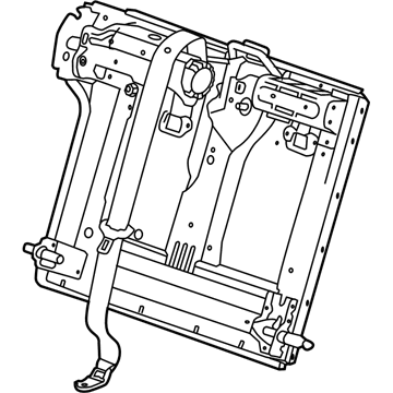 GM 13290270 Seat Back Frame, Rear 13290270 GM Seat Back Frame, Rear Illustration 1 of 1