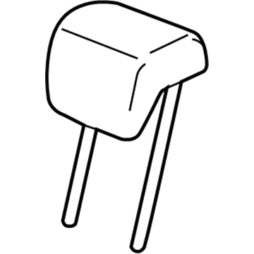 42648958 GM Headrest, Titanium, Rear Illustration 1 of 1