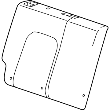 95017340 GM Seat Back Cover, Titanium Illustration 1 of 1