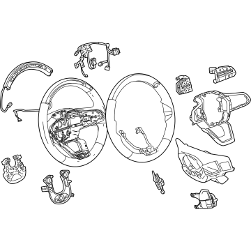 GM 85773947 Wheel Assembly-Steering *Jet Black 85773947 GM Wheel Assembly-Steering *Jet Black Illustration 1 of 1