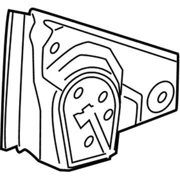 GM 22983156 Mirror Assembly Gasket, Rear Driver Side 22983156 GM Mirror Assembly Gasket, Rear Driver Side Illustration 1 of 1